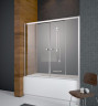 Душевой экран 150*150 тонированное стекло
