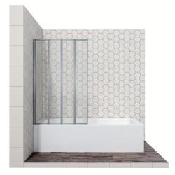 Стеклянная шторка для ванны Ambassador Bath Screens 16041110L, 90*140