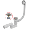 Сифон для ванны click/clack AlcaPlast A504CKM-BL-01