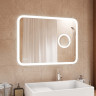 Зеркало Bliss Led с подсветкой, часами, линзой