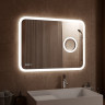 Зеркало Bliss Led с подсветкой, часами, линзой