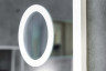 Зеркало Bliss Led с подсветкой, часами, линзой