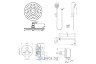 Набор для душа с термостатом Ideal Standard Ceraflex 4 в 1 BC447AA
