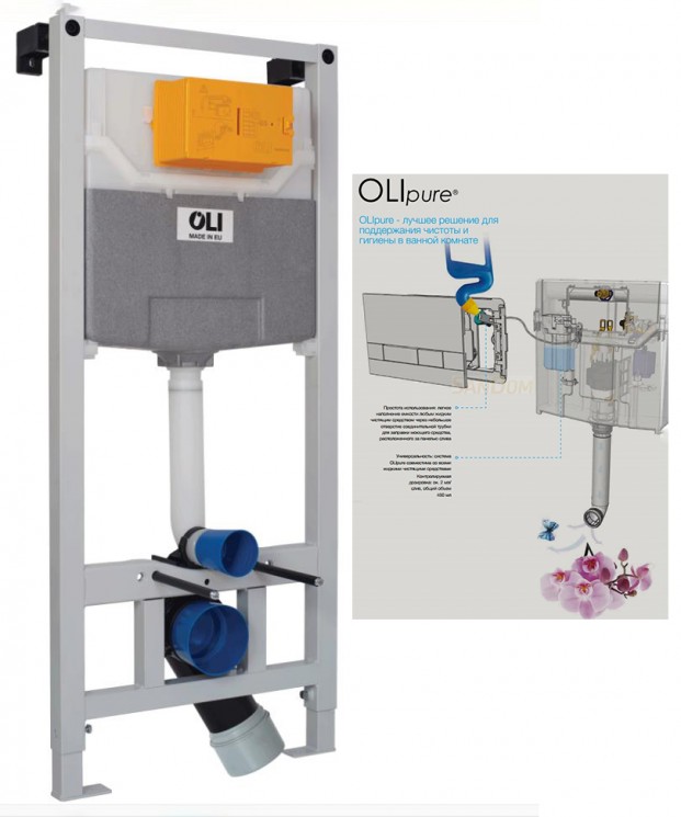 Инсталляция для унитаза OLI 120 Plus OLIpure 